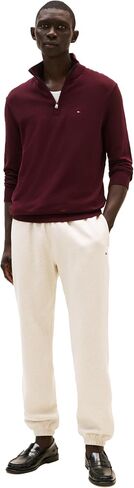 Tommy Hilfiger Men's Lightweight Pullover Quarter Zip Sweater in Saudi Arabia