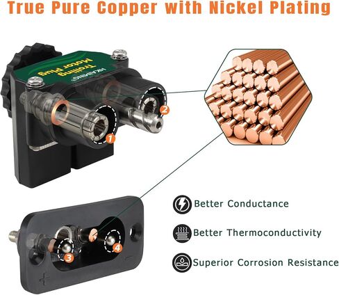 قابس محرك التصيد ، 027-0004-KIT 12V إلى 48V DC CONNECTOR ، مقاوم للطقس بسعة 80 أمبير in Kuwait