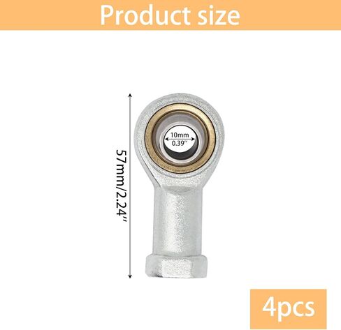 4 pcs Female Rod End Joint Bearing M10x1.25 in Saudi Arabia