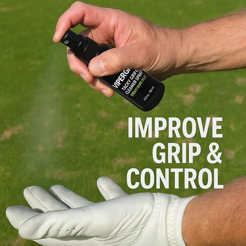 Vipergrip - رذاذ القبضة والمنظف - 2 -في -1 ، مرمم المقبض الرياضي للجولف ، والبيسبول ، وكرة القدم ، وكرة السلة ، والتنس ، و Pickleball - يزيل النفط والأوساخ - يعزز القبضة والتحكم - (4 أوقية / 125 مل) in Saudi Arabia