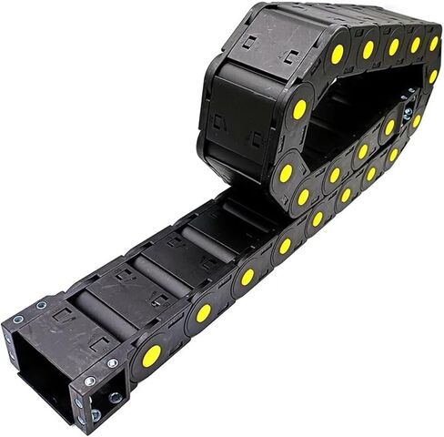 Transmission Chain of Power Wire Carrier Cable Drag Chain Sealing Type Transmission Towline for CNC Router Machine Tools Transmission Chain of Power(R75,25x75 mm) in Saudi Arabia