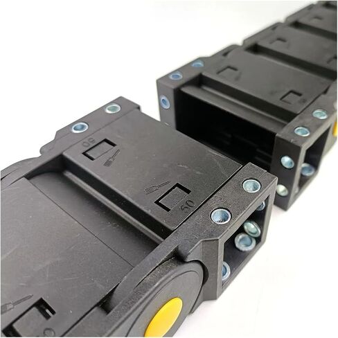 Transmission Chain of Power Wire Carrier Cable Drag Chain Sealing Type Transmission Towline for CNC Router Machine Tools Transmission Chain of Power(R75,25x75 mm) in Saudi Arabia