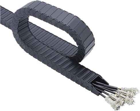 Transmission Chain of Power 1-Meter Cable Drag Chain Fully Enclosed and Non openable Series J18F.1. B 18 * 25 18 * 37 Transmission Chain of Power(28mm,18x25 mm) in Kuwait