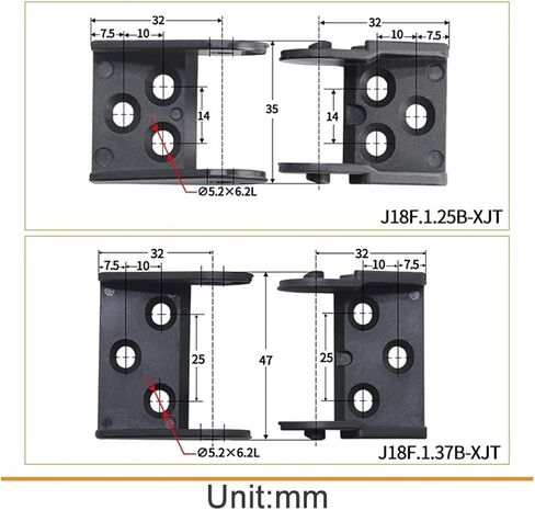 Transmission Chain of Power 1-Meter Cable Drag Chain Fully Enclosed and Non openable Series J18F.1. B 18 * 25 18 * 37 Transmission Chain of Power(28mm,18x25 mm) in Kuwait