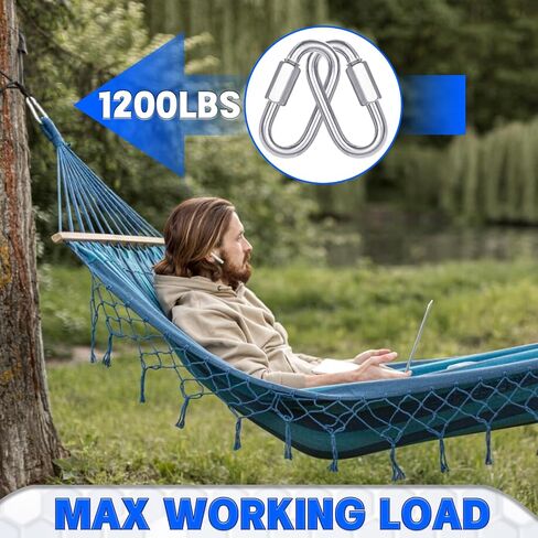 30-Pack M10 Quick Links Screw, 4Inch Threaded Quick Chain Link Connectors, 3/8" Heavy Duty Locking Carabiners, 2000 LBS Capacity Anti-Rust Chain Hooks for Towing, Swings, Shade Sails and Bird Toys in Saudi Arabia