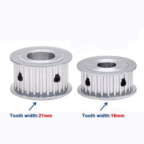 HTD 5M-12T Timing Belt Pulley 5mm Pitch 5mm Bore 16mm Width Synchronous Wheel (Bore:5mm, Tooth Width:16mm) in Saudi Arabia