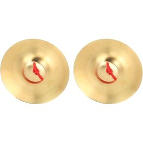 1 Pair Hand Cymbals, 14.7cm / 5.79in Mini Hand Cymbals Crash Cymbal Belly Dancing Finger Dance Musical Instrument for Dancer Party in Kuwait
