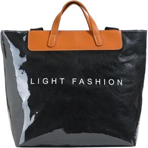 PVC حقيبة حمل واضحة للنساء ، حقيبة شاطئية كبيرة من البلاستيك ، حقيبة يد كرافت الأوبو مع مقبض علوي in Kuwait