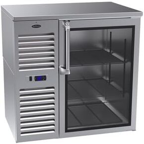 FSE BS36 Refrigerated Back Bar Storage Cabinet, one-Section, 36"W x 24"D, Side Mounted self-contained Refrigeration, 30°F to 40°F Temperature Range, (1) hinged Door with Lock in Saudi Arabia