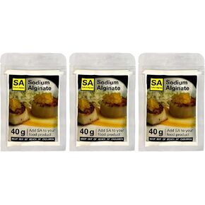 Sodium Alginate for The Spherificator – Food-Grade Additive for Spherification and Molecular Gastronomy (40g, 3-Pack) in Saudi Arabia