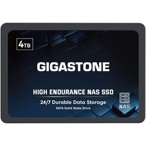 Gigastone Home Server SSD 4TB NAS SSD Drive Cache 24/7 Durable High Endurance Personal Cloud Data Sync Network Attached Storage RAID 3D NAND 2.5" SATA Internal Solid State Hard Drives in Kuwait