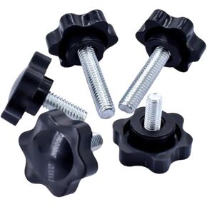 9.5Mm | M4 M5 M6 M8 M10 Black Plum Bakelite Hand Tighten Screw Handle Bolt Thread Star Shaped Clamping Nuts Knob Carbon Steel High for Electronic Component in Saudi Arabia