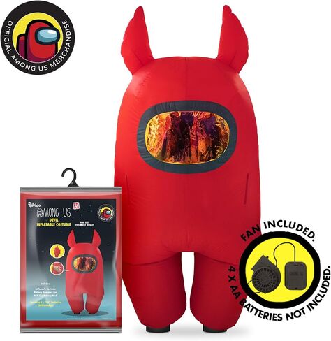 YuMe Official Among Us Toys Funny Inflatable Cool Cosplay Halloween Costumes for Adults - Purple Impostor in Saudi Arabia