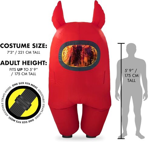 YuMe Official Among Us Toys Funny Inflatable Cool Cosplay Halloween Costumes for Adults - Purple Impostor in Saudi Arabia