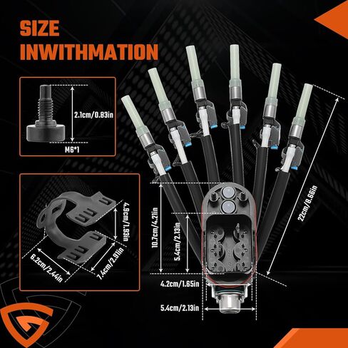 FJ504 Spider Fuel Injector wi/ 8 Cylinder Fit for Chevy Pickup V8 5.0L 5.7L 1996-2000 Replace# 25340347 17114163 FJ10566 in Kuwait