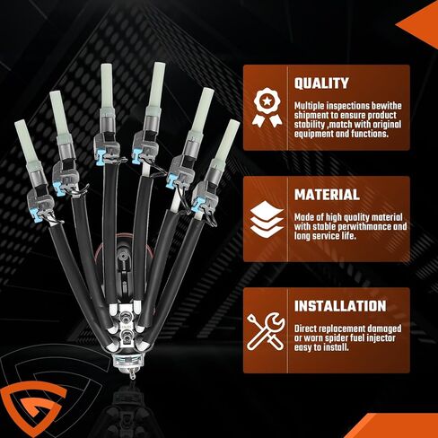 FJ504 Spider Fuel Injector wi/ 8 Cylinder Fit for Chevy Pickup V8 5.0L 5.7L 1996-2000 Replace# 25340347 17114163 FJ10566 in Kuwait