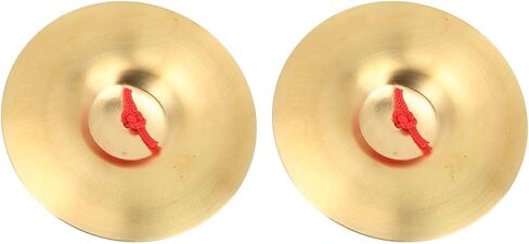 1 Pair Hand Cymbals, 14.7cm / 5.79in Mini Hand Cymbals Crash Cymbal Belly Dancing Finger Dance Musical Instrument for Dancer Party in Kuwait