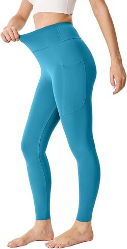 High Waisted Leggings for Women Butt Lifting Seamless Athletic Leggings with Pockets Tummy Control Workout Yoga Pants in Kuwait