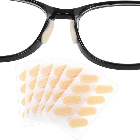 60 Pairs Soft Foam Eyeglass Nose Pads, 1.5mm Thin Support Adhesive Nose Pads, Sticky Non-Slip Glasses Noses Grips Replacement for Sunglasses, Glasses (Black) in Saudi Arabia
