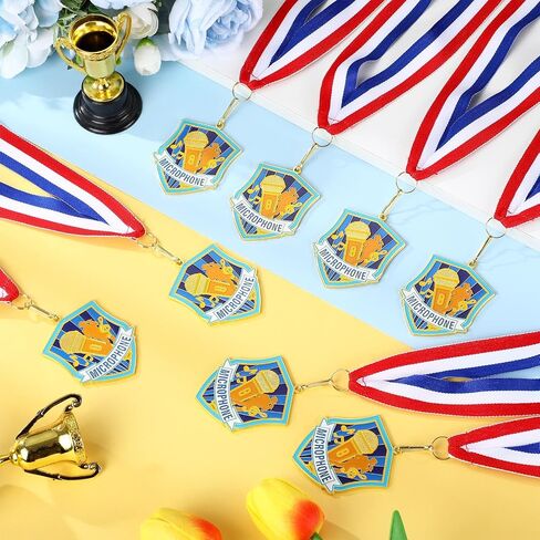 12 PCS Metal Medals Bulk 2.4 Inch Funny Winner Awards with Beck Ribbons Gownofts for Comple Party Sports Partys Party Party in Kuwait