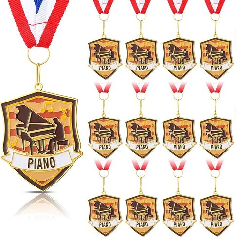 12 PCS Metal Medals Bulk 2.4 Inch Funny Winner Awards with Beck Ribbons Gownofts for Comple Party Sports Partys Party Party in Kuwait
