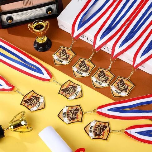 12 PCS Metal Medals Bulk 2.4 Inch Funny Winner Awards with Beck Ribbons Gownofts for Comple Party Sports Partys Party Party in Kuwait