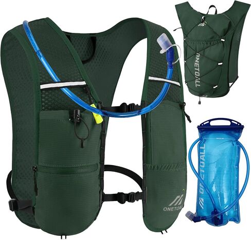 الجري للنساء والرجال ، حقيبة ظهر رطبة 150 جرام خفيفة الوزن مع المثانة المائية المقاومة للتسرب 2L ، حزمة 6L للركض ، الماراثون ، المشي لمسافات طويلة ، ركوب الدراجات ، الركض ، FIT قابل للتعديل in Kuwait