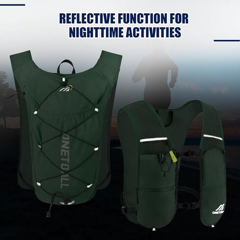الجري للنساء والرجال ، حقيبة ظهر رطبة 150 جرام خفيفة الوزن مع المثانة المائية المقاومة للتسرب 2L ، حزمة 6L للركض ، الماراثون ، المشي لمسافات طويلة ، ركوب الدراجات ، الركض ، FIT قابل للتعديل in Kuwait