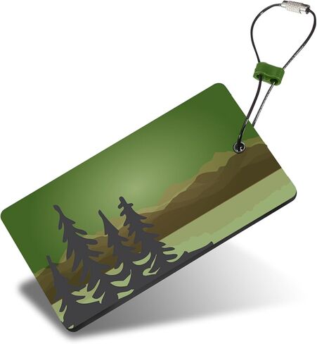 Lewis N. Clark Travel Green Luggage Tag and Suitcase Identifiers for Women and Men, Carry on, Backpack and More, Blue Trees, 1-Pack in Saudi Arabia