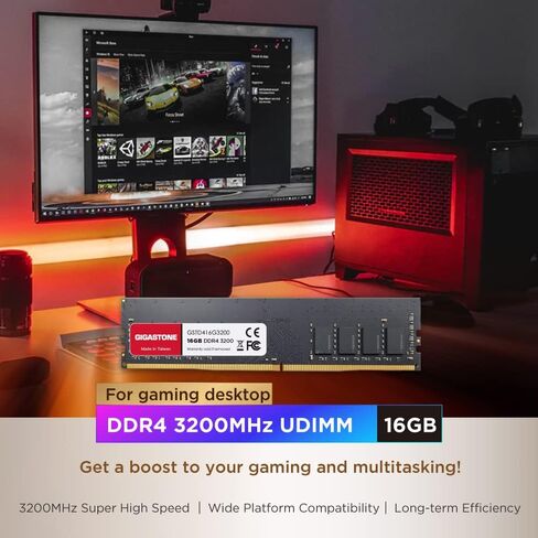 【DDR4 RAM】 Gigastone 128GB KIT (8x16GB) DDR4 2666MHz (2400MHz أو 2133MHz) PC4-21300 (PC4-19200/17000) in Saudi Arabia