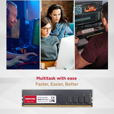 【DDR4 RAM】 Gigastone 128GB KIT (8x16GB) DDR4 2666MHz (2400MHz أو 2133MHz) PC4-21300 (PC4-19200/17000) in Saudi Arabia