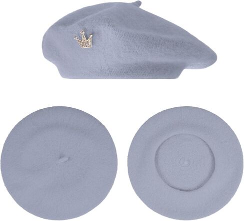 choyaxo 3pcs French Beret Hat Set Costume Accessories Set Including Beret Hat Scarf Crown Pin for Women French Themed Party in Kuwait