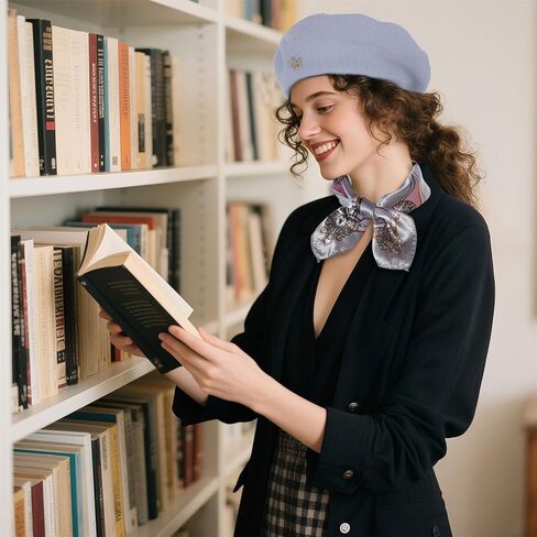 choyaxo 3pcs French Beret Hat Set Costume Accessories Set Including Beret Hat Scarf Crown Pin for Women French Themed Party in Kuwait