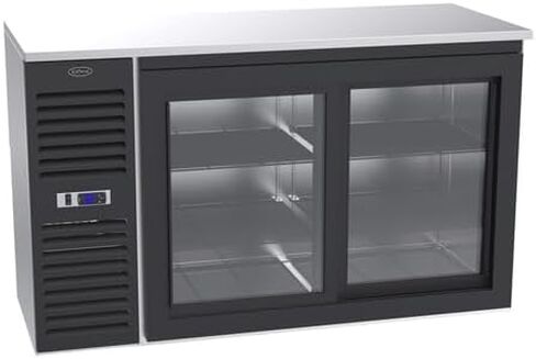 FSE SD60 Sliding Door Refrigerated Back Bar Storage Cabinet, Two-Section, 60"W x 24"D, Side Mounted self-contained Refrigeration, 30°-40°F Temperature Range, (2) Sliding Glass Doors in Saudi Arabia
