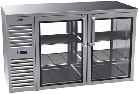 FSE KPT60L Pass-Thru Refrigerated Back Bar Cabinet, Two-Section, 60"W, self-contained Refrigeration Mounted on Left, 30°F to 40°F Temperature Range, (4) hinged Doors with Locks in Saudi Arabia