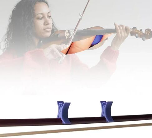 Violin Bow Grip Aid Helper Correcting With Bow Stopper Violin Viola Bow Buddy Teaching Aid Accessory For Beginners (Blue) in Saudi Arabia
