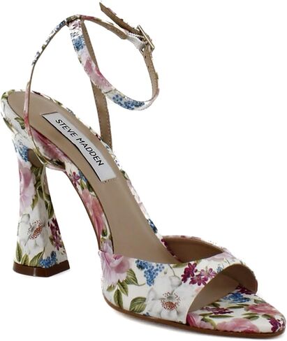 Steve Madden Women's Beki Heeled Sandal, Gold Fabric, 8 in Saudi Arabia