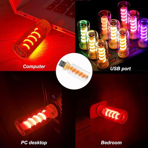 2pcs الأضواء الداخلية للسيارة USB قابلة للوقت ، مصباح LED Retro LED الإضاءة المحيطة ، مصابيح قابس USB الشاملة للسيارات ، غرف النوم ، التخييم ، الحفلات ، زجاجة الزجاجية الزجاجية الإضاءة الليلية (الأزرق) in Kuwait
