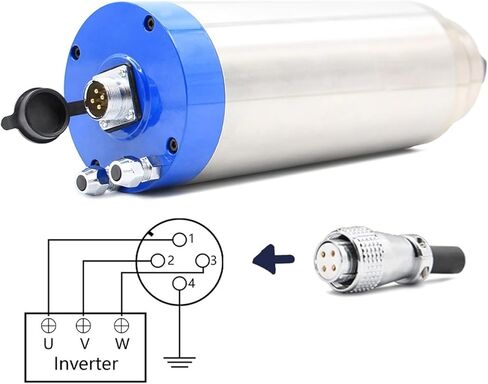 220V 380V 3.2KW ER20 4pcs Bearing 100mm 400Hz Water Cooling Spindle CNC(Steel Ball Bearing,380v) in Saudi Arabia