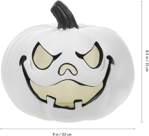 Toyandona Halloween Decors Halloween Pumpkin Lantern 9 بوصة إضاءة Up Jack O Lantern Halloween Plastic Plastic Decore Indoor Outdoor Outdoor (Orange) 23x23x21cm 7ib23xoikg3217sb53wkumh in Kuwait