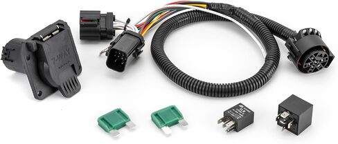 Wsays Trailer Wiring Harness 7-Pin Plug & Play Compatible with Ford F-150 2015-2020 8th Gen in Saudi Arabia