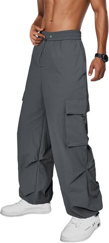 Zando Men's Cargo Pants Baggy Joggers Cargo Pant Oversized Trendy Casual Parachute Pants Mens Waterproof Hiking Pants in Saudi Arabia