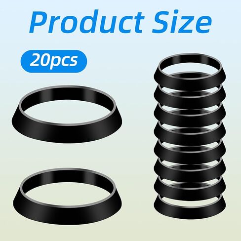 20 pcs ختم حلقة غسالة السيليكون ، حلقة ختم السيليكون المخروط ، حلقات أنبوب النفايات حلقات حشية مطاطية ، حشية مطاطية غسالات السباك in Saudi Arabia