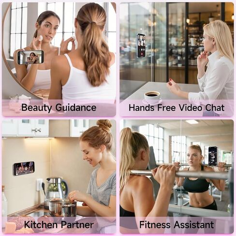 Silicone Suction Phone Case Mount, Non Slip Suction Cup Phone Mount, Phone Accessories Holder for Selfies and Videos, Silicon Adhesive Phone Stand Sticky for Cell Phone Translucent in Saudi Arabia