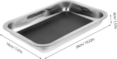 BESPORTBLE Stainless Steel Dissecting Tray Lab Dissection Pan for Biology and Anatomy Education Easy to Clean Safe Design for Schools and Laboratories in Saudi Arabia