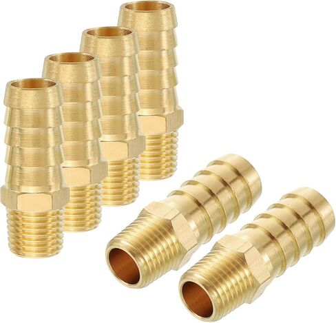 6 حزمة النحاس خرطوم بارب إلى محول الذكور NPT ، 1/2 "Barb x 1/4" NPT ذكر للصناعة ، نقل السيارات ، نقل السوائل ، الحدائق المنزلية ، ومعالجة المياه in Kuwait