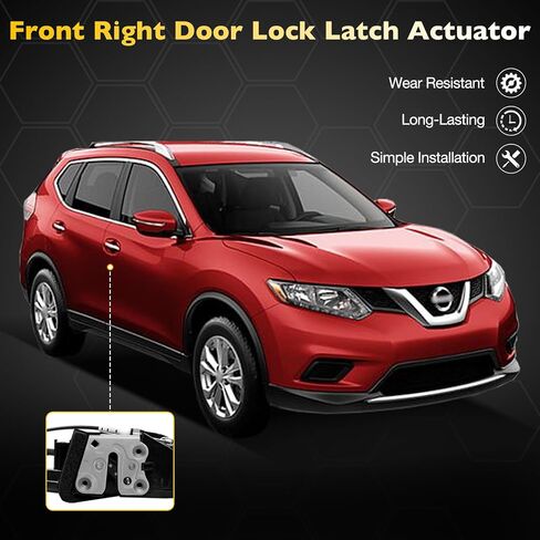 Gledewen 80501-4BA0A Door Lock Latch Actuator Front Left Driver Side Fit for Nissan Rogue 2014-2019 Sport Utility in Saudi Arabia