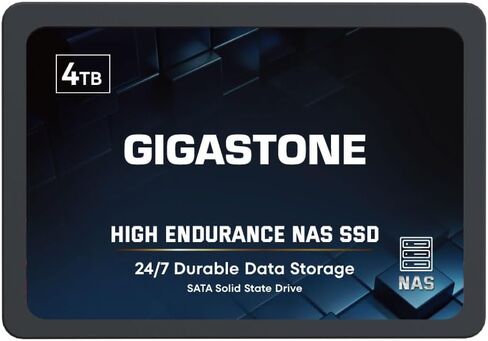 Gigastone Home Server SSD 4TB NAS SSD Drive Cache 24/7 Durable High Endurance Personal Cloud Data Sync Network Attached Storage RAID 3D NAND 2.5" SATA Internal Solid State Hard Drives in Kuwait