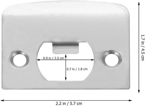DOITOOL 6PCS Door Strike Plate, Full Lip Round Corner Deadbolt Strike Plate, Sliver Stainless Steel Deadbolt Covers Door Reinforcement Kit in Saudi Arabia