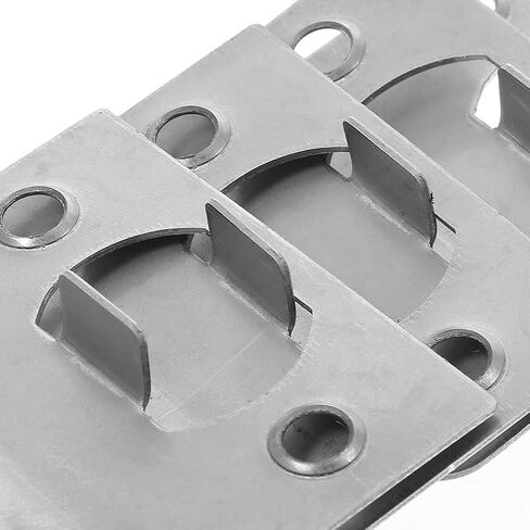 DOITOOL 6PCS Door Strike Plate, Full Lip Round Corner Deadbolt Strike Plate, Sliver Stainless Steel Deadbolt Covers Door Reinforcement Kit in Saudi Arabia